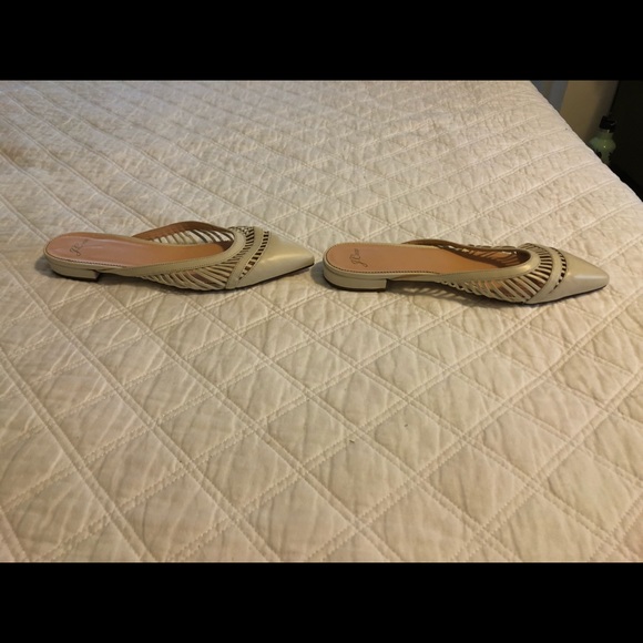 J. Crew Backless Cage Mules in Ivory Size 9.5 - Picture 5 of 5